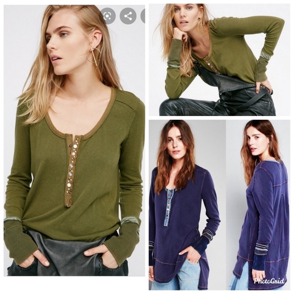 Free People Tops - Free People We The Free Dallas Thermal Henley